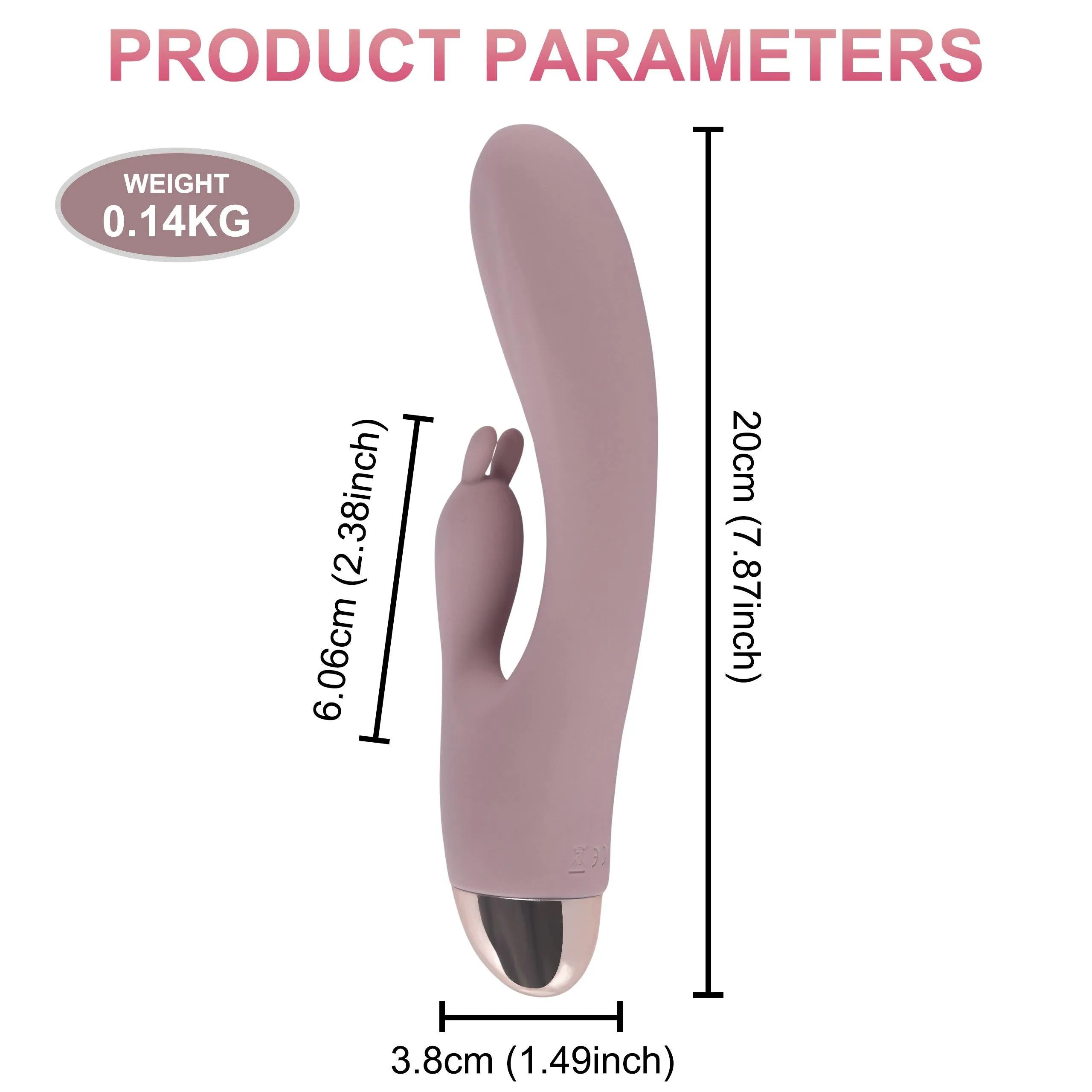 10 Speeds Silicone Rabbit Vibrator for Vagina Stimulation