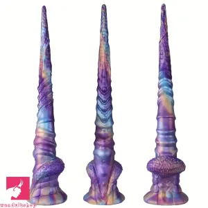 17.51in Long Monster Fantasy Silicone Anal Plug Cock Dildo With Suction Cup
