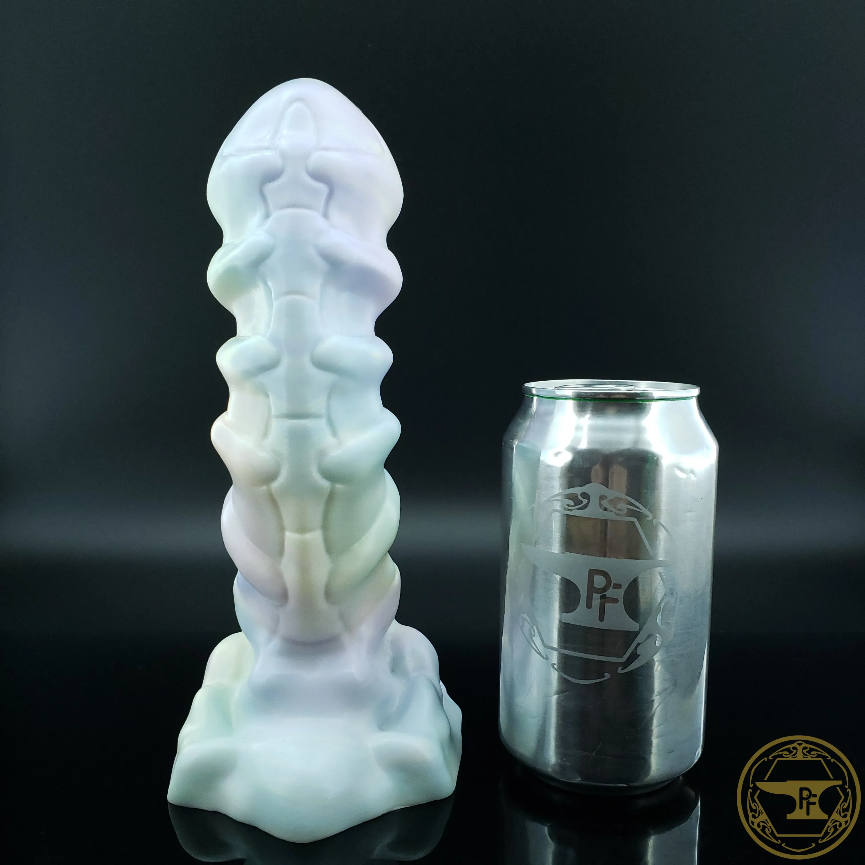 *|3/27|* Large Bone Devil. Medium 00-50 Firmness. VERY Calm Pastel Rainbows. 6029