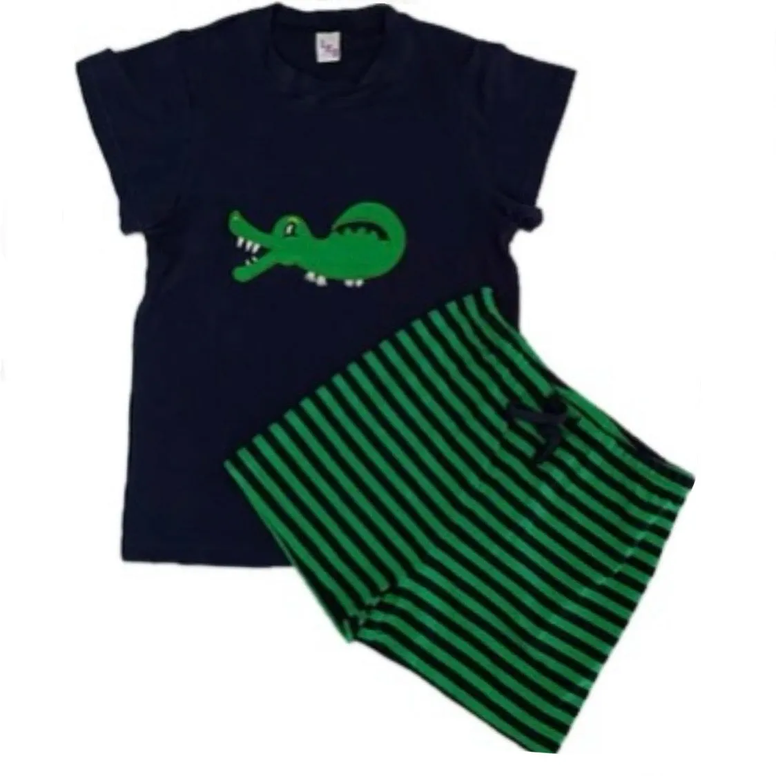 Alligator 2pc Shirt & Shorts Set XS ONLY