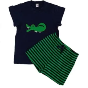 Alligator 2pc Shirt & Shorts Set XS ONLY