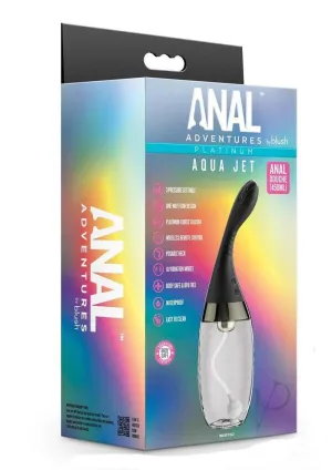 Anal Adventures Platinum Aqua Jet Blk