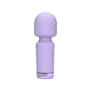 Aparat de masaj LOVELINE Mini Wand Vibrator. pentru corp și zone intime. 10 funcții de vibrație. lungime 11.4 cm. mov