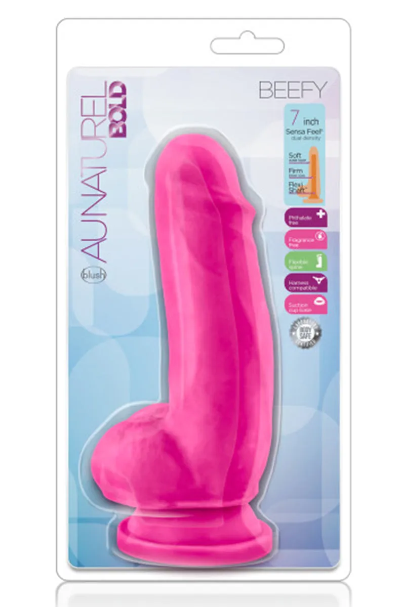 Au Natural Beefy 7 Inch Pink Dildo