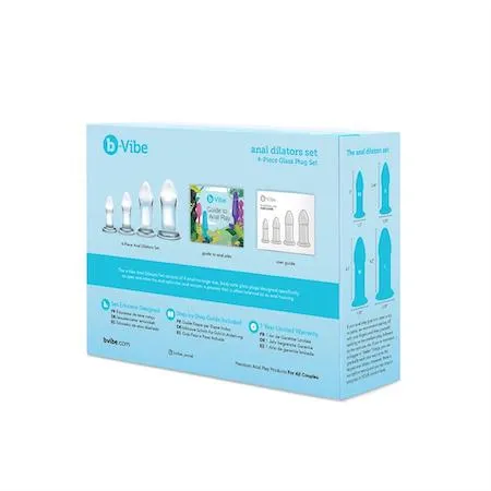 b-Vibe Glass Anal Dilators Set