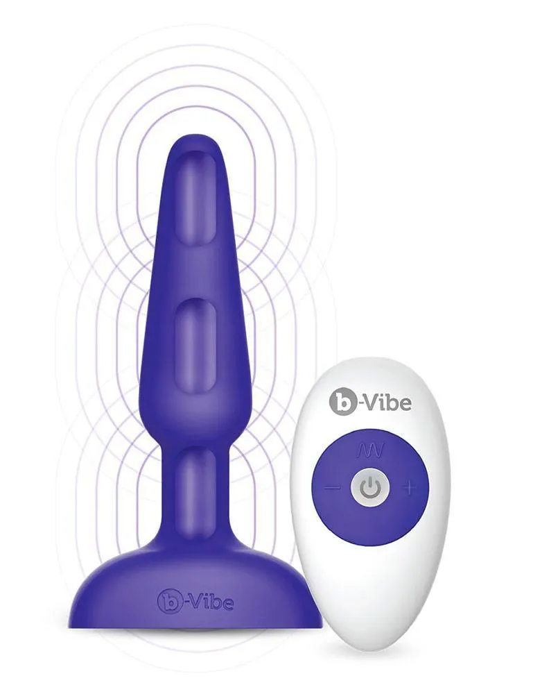 b-Vibe Trio Butt Plug. Purple