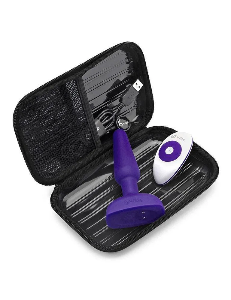 b-Vibe Trio Butt Plug. Purple