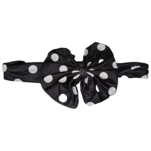 Black & White Dots Fabric Hairband