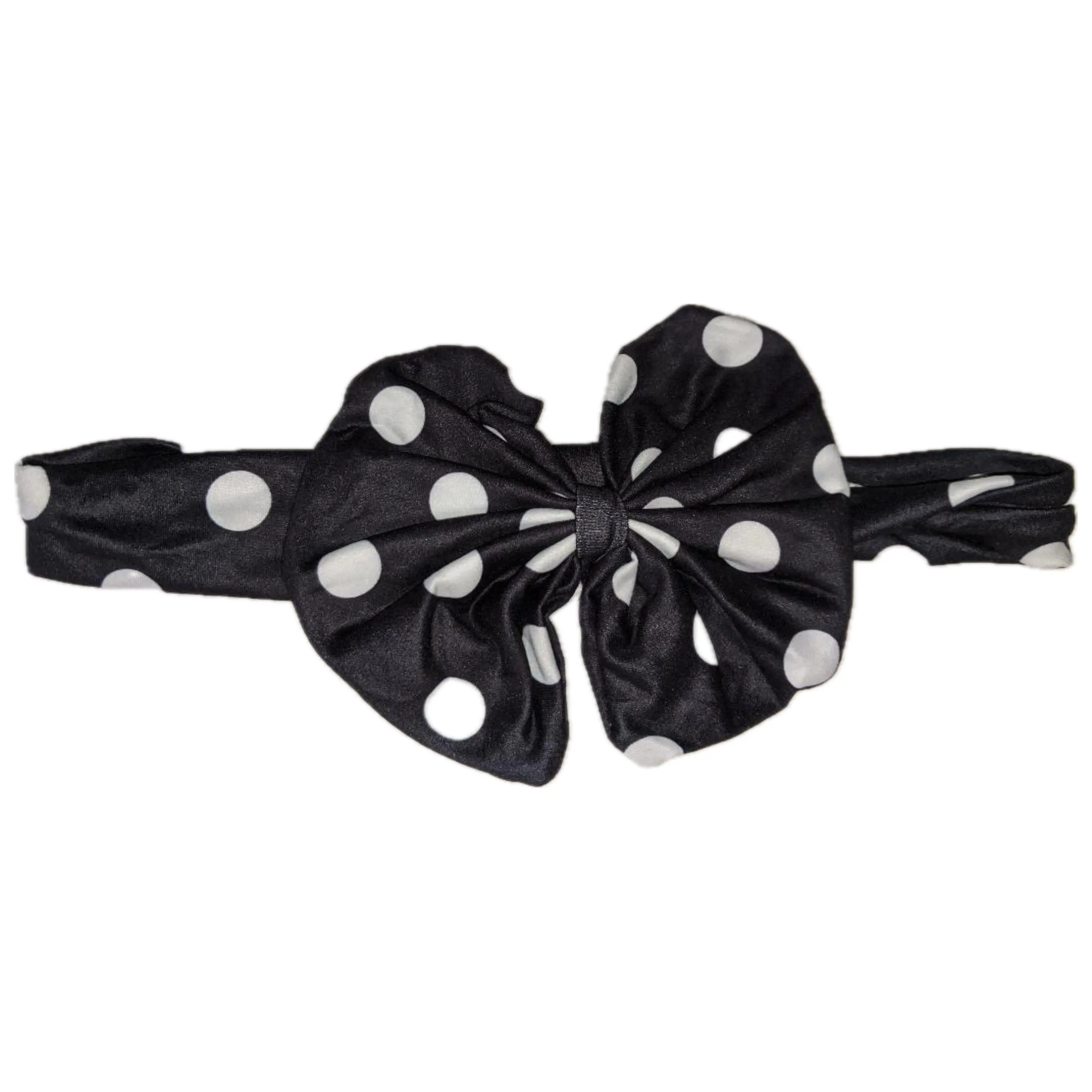 Black & White Dots Fabric Hairband
