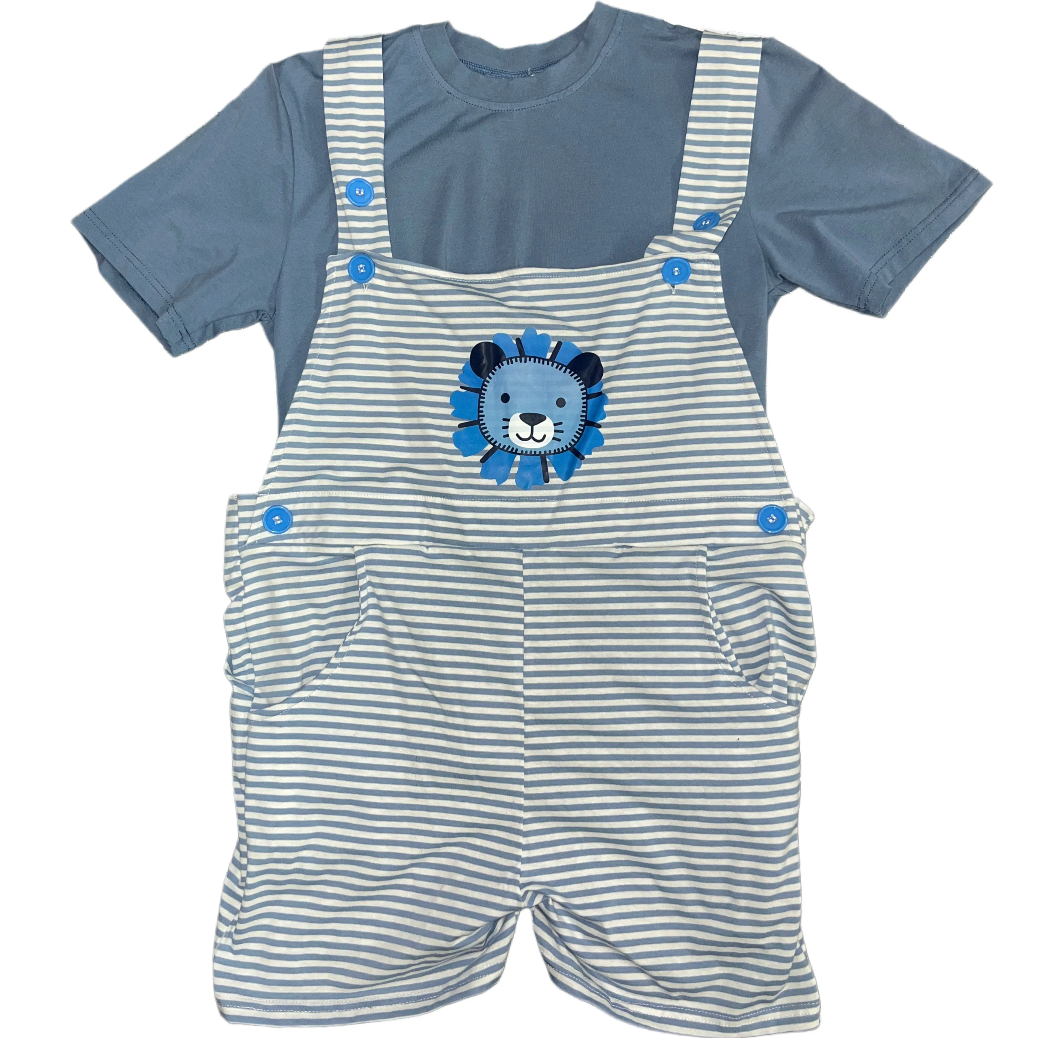 Blue Lion Romper