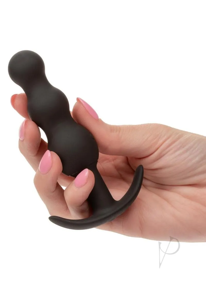 Boundless Vibrating Beaded Plug Black