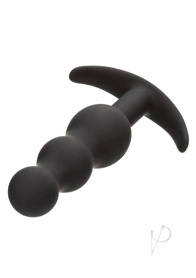 Boundless Vibrating Beaded Plug Black