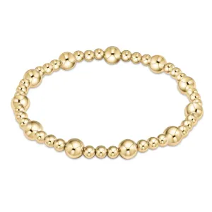 Bracelet Extended Classic Sincerity 6mm Gold Bead