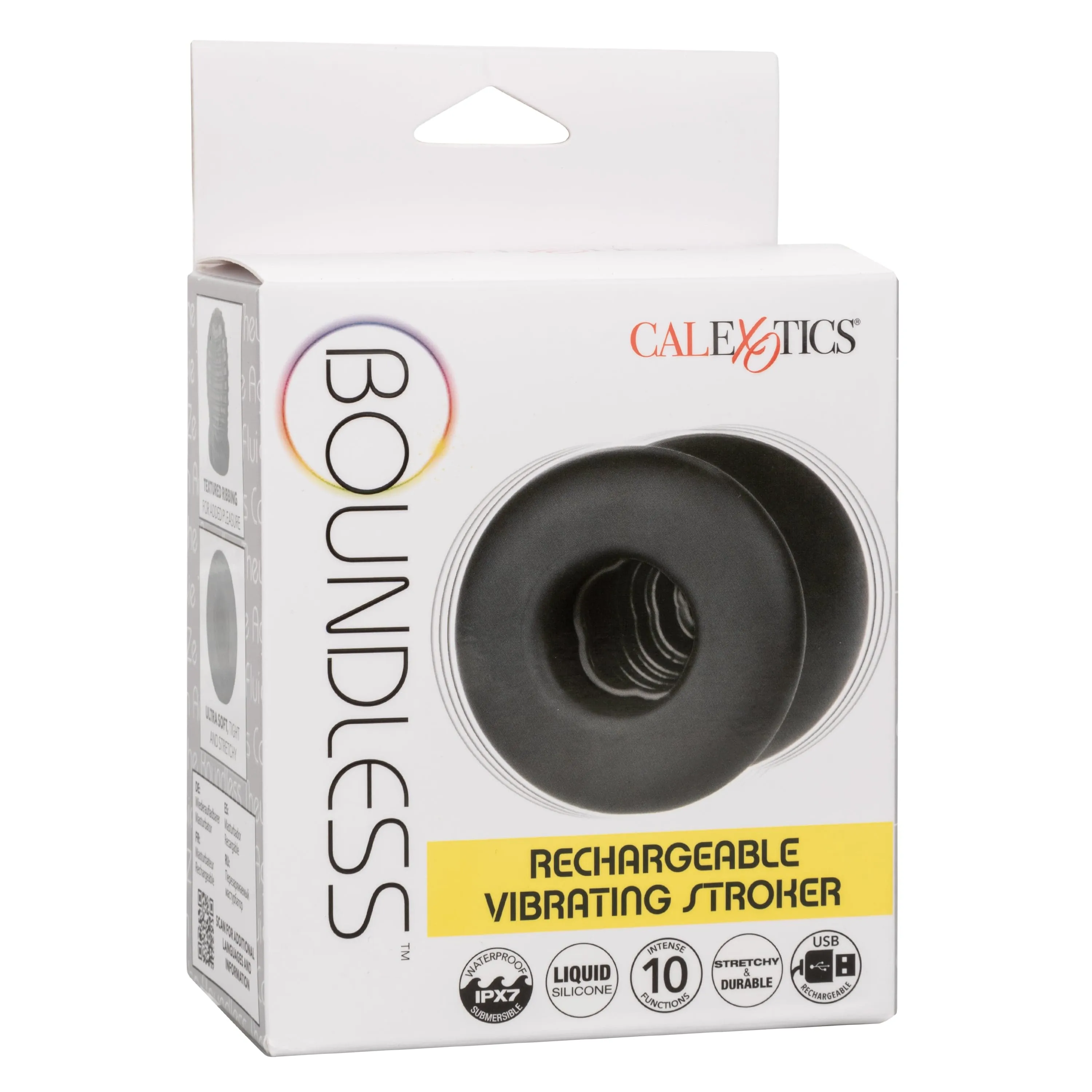 California Exotics - Boundless Rechargeable Vibrating Stroker Masturbator (Black)