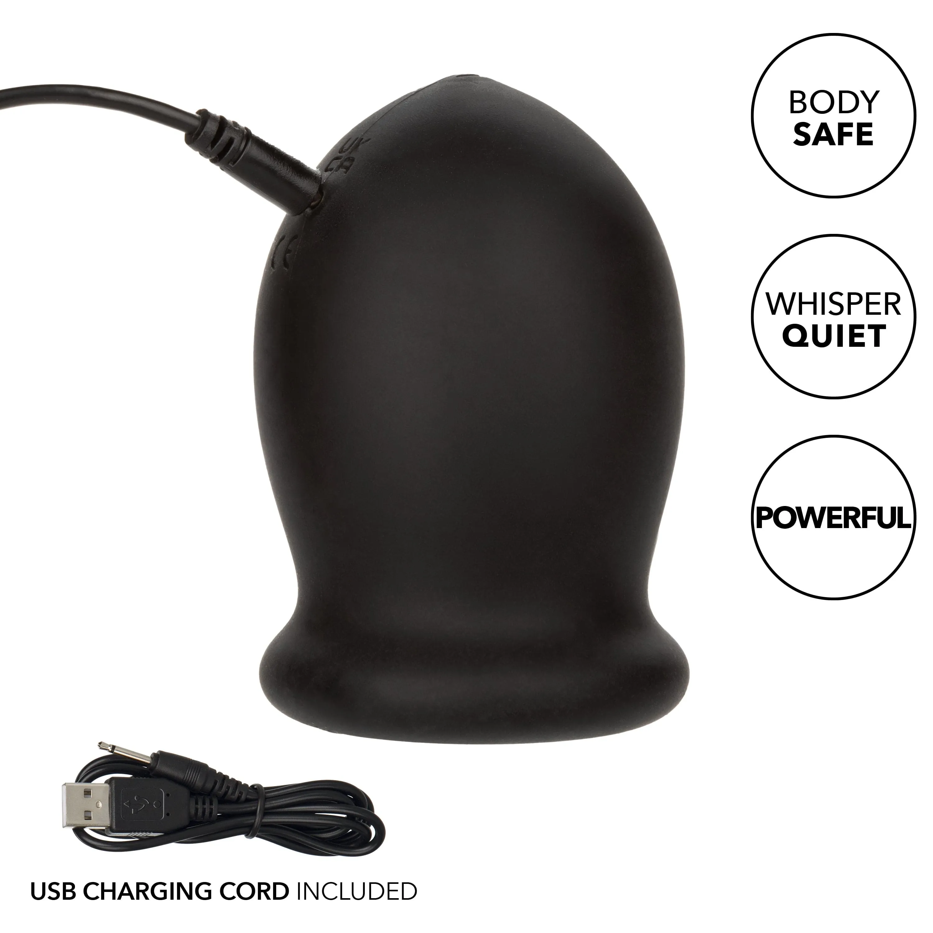 California Exotics - Boundless Rechargeable Vibrating Stroker Masturbator (Black)
