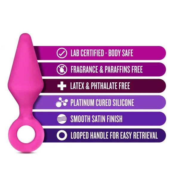 Candy Rimmer Small Silicone Butt Plug - Various Colours