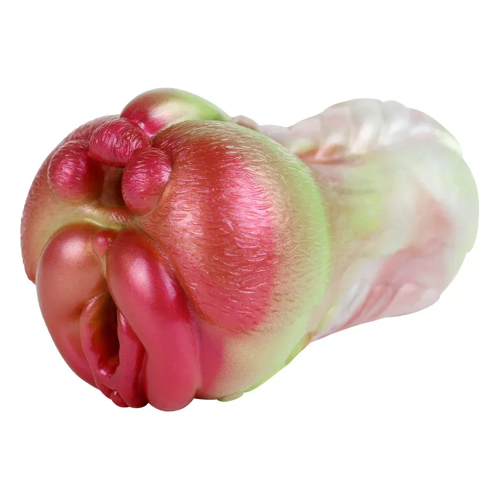 Cat Vagina Pocket Pussy Male Masturbator - Silicone Animal Penis Masturbation Cup