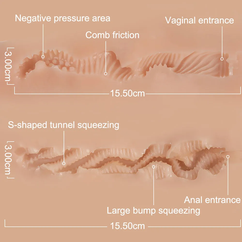 Cherry: 5.38lb Lifelike Pussy Ass Torso for Men Masturbation