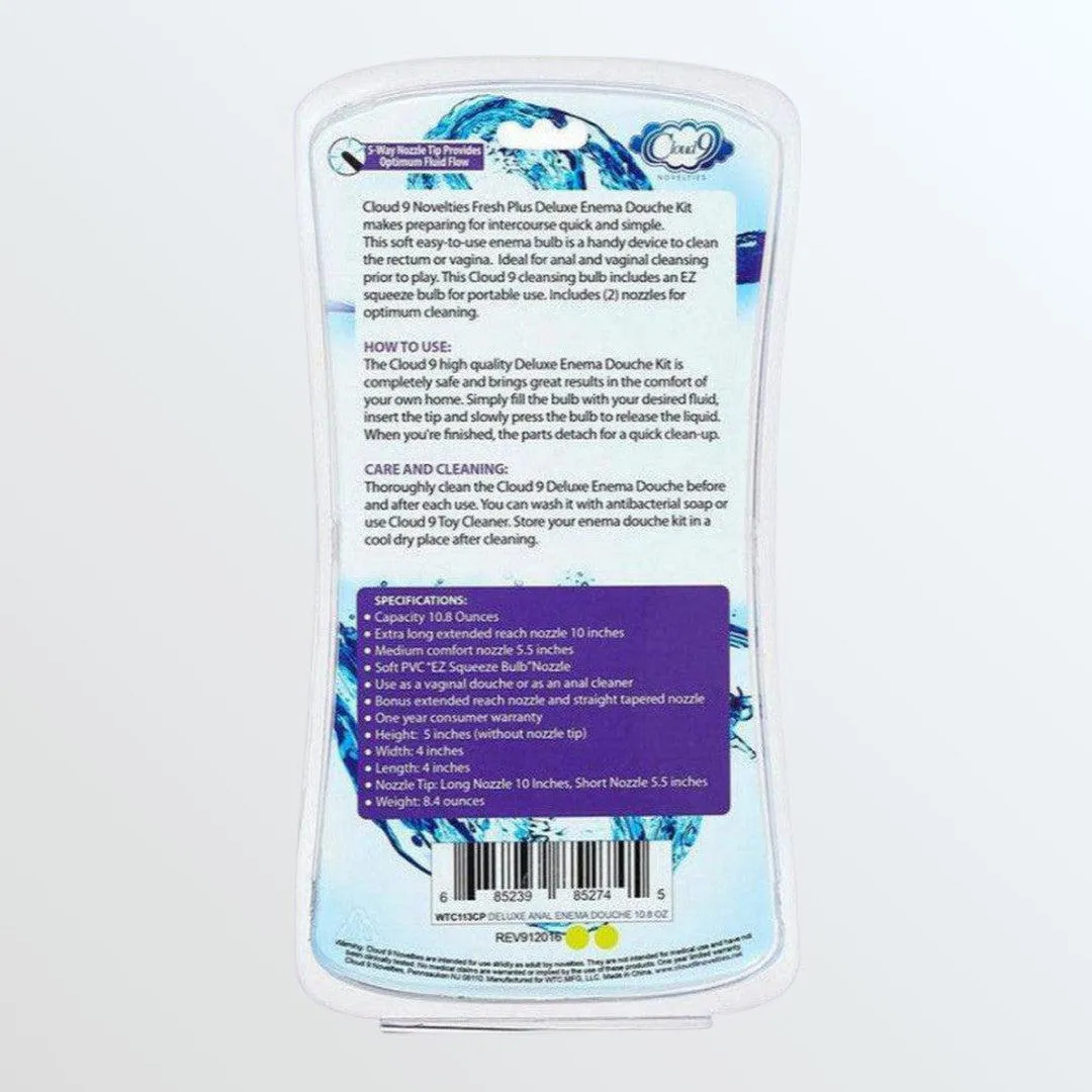 Cloud 9 Fresh   Deluxe Anal Enema Squeeze Bulb with Soft Nozzle