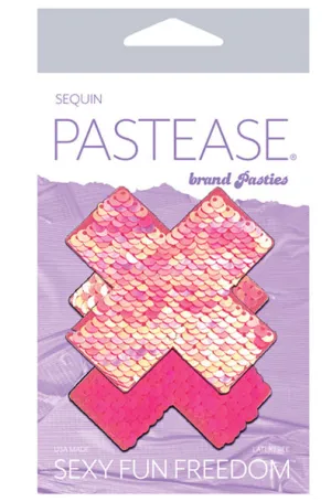 Color Changing Flip Sequins Cross in Pink