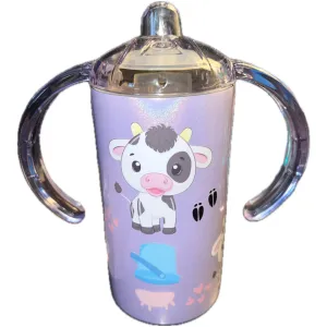 Cow 12oz Stainless Steel Sippy Cup