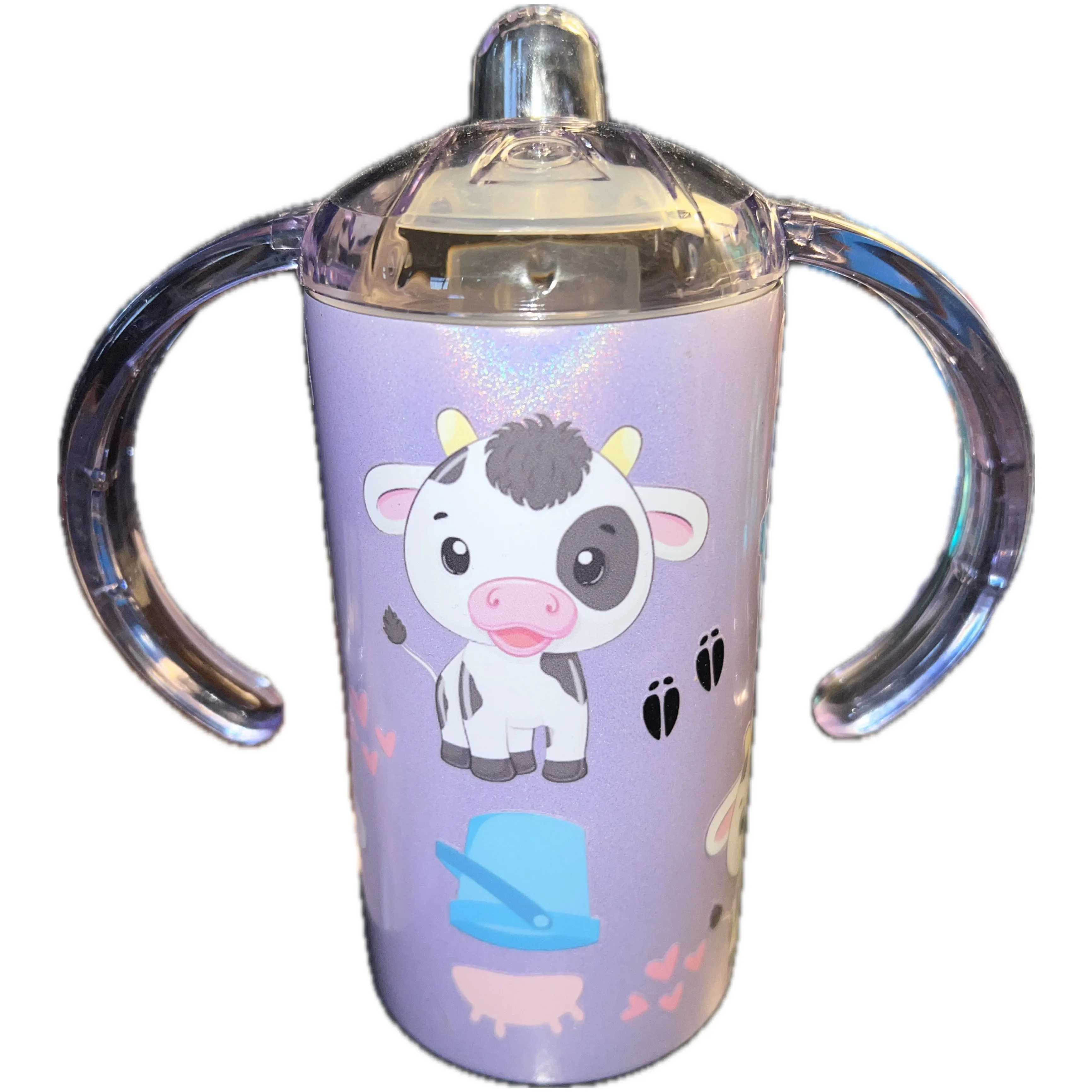 Cow 12oz Stainless Steel Sippy Cup