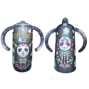 Day of the Dead 12oz Stainless Steel Sippy Cup
