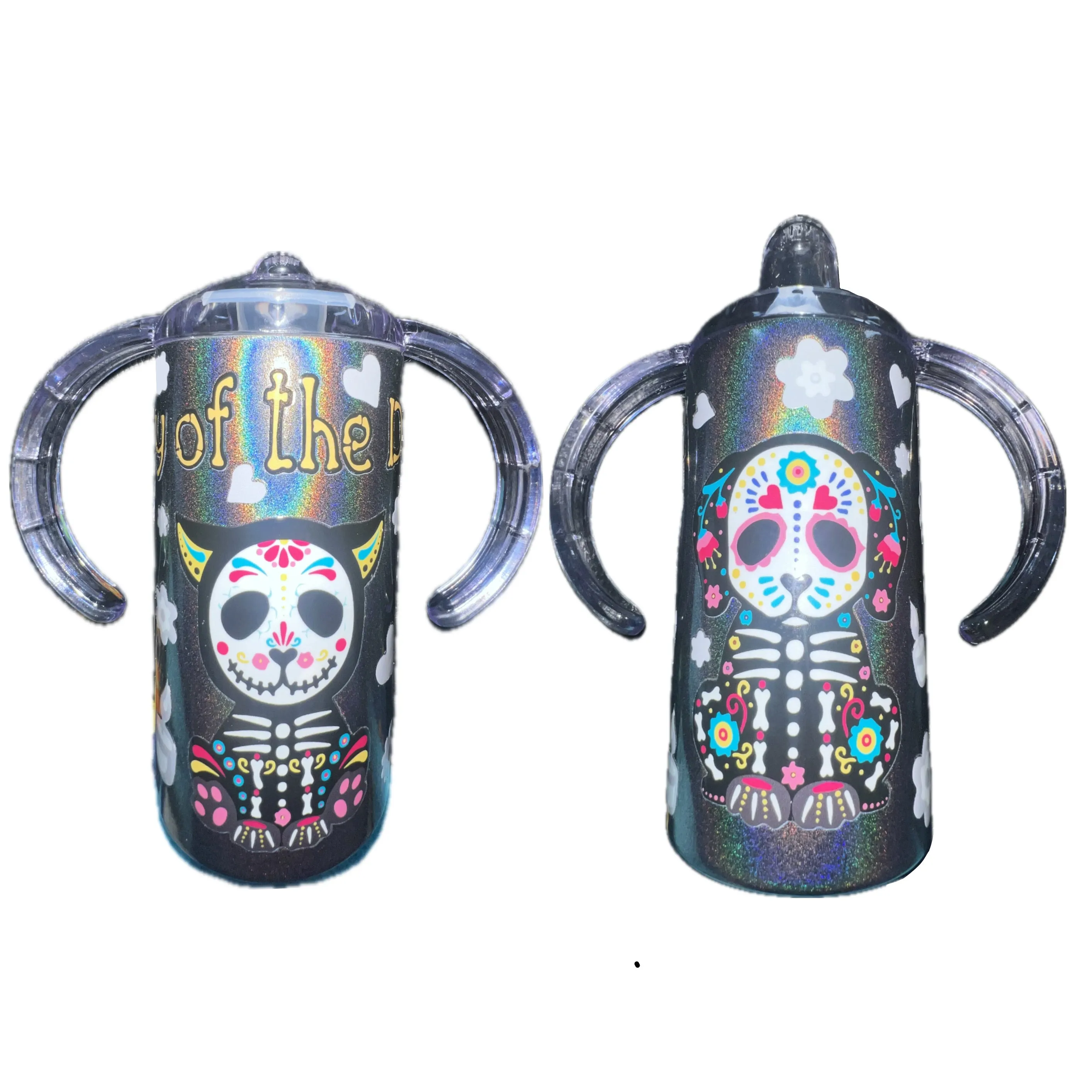 Day of the Dead 12oz Stainless Steel Sippy Cup