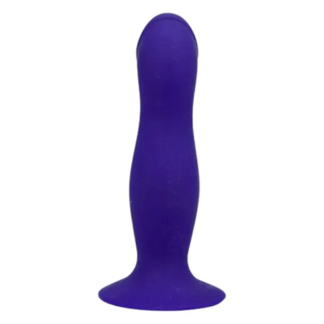Dildo LOVING JOY 6 Silicone Dildo. bază cu ventuză pentru fixare. compatibil cu ham strap-on. lungime 15 cm. albastru