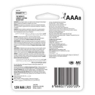 Energizer - Max Alkaline Power E92 AAA Battery Value Pack