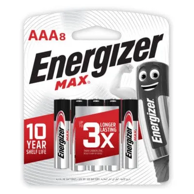 Energizer - Max Alkaline Power E92 AAA Battery Value Pack