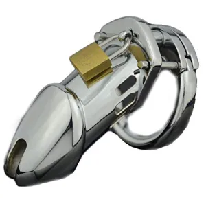 Erotic Male Stainless Steel Chastity | Fetish | With Lock & Key