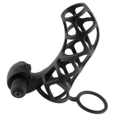 Extreme Vibrating Silicone Power Cock Cage