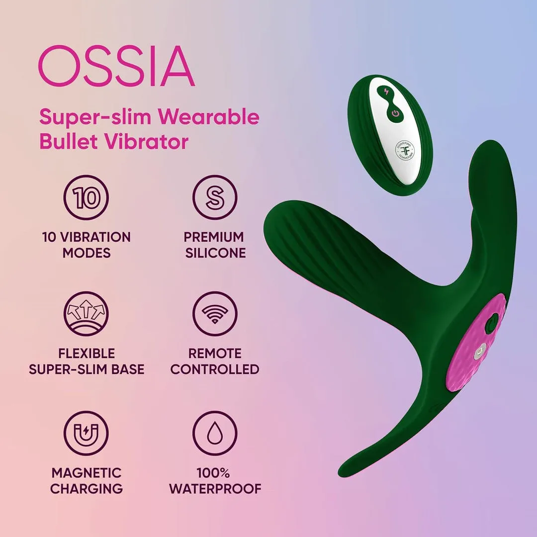 Femme Funn Ossia Wearable Bullet Vibrator - Dark Green