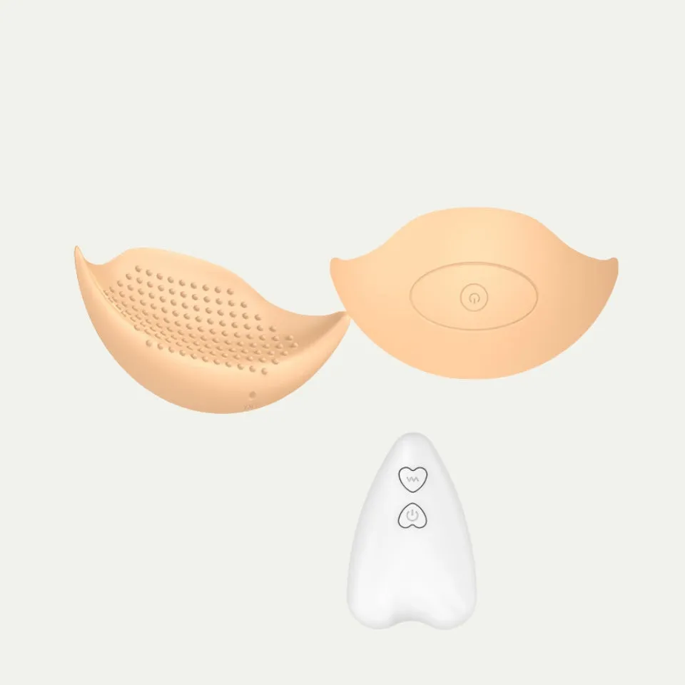 GG-BRA Remote Control Wearable Breast Massager Vibrating Push up Bra Pad Inserts