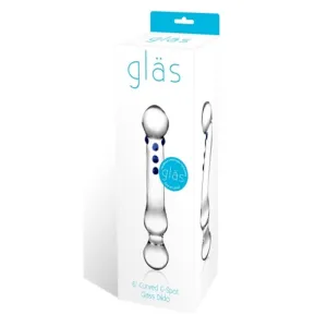 Glas 6in Curved G-spot Glas Dildo