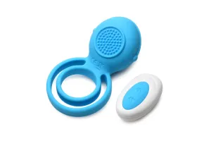 Gossip Love Loops 10X Silicone Azure Cock Ring W/ Remote