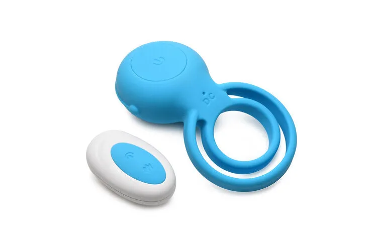 Gossip Love Loops 10X Silicone Azure Cock Ring W/ Remote