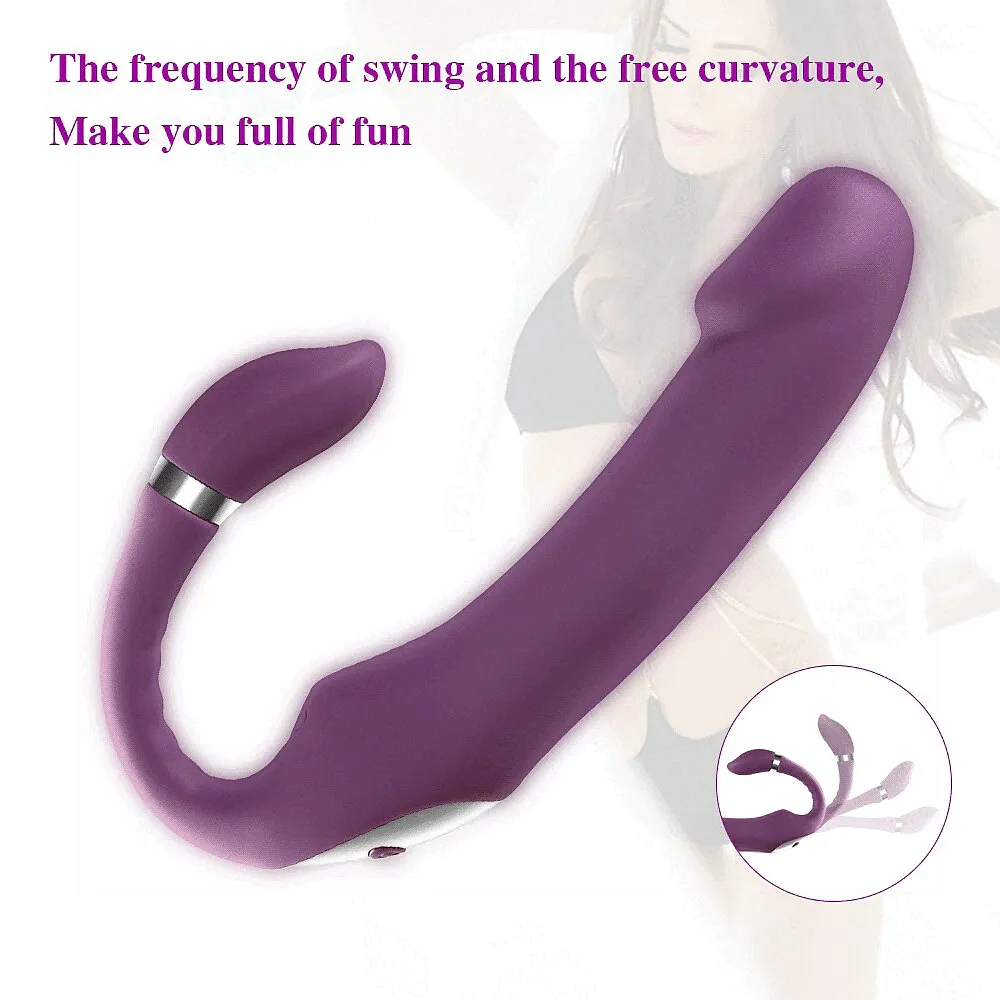 Heating Dildo Vibrator for G-Spot & Clitoral Stimulation