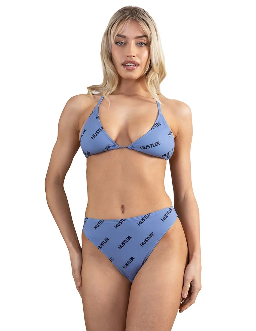 HUSTLER® All Over Print Logo Bikini Bottom