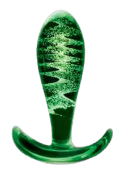 ICICLES Fire Fly | Fire & Ice |  Glass Butt Plug | Glows In The Dark | Gift Box