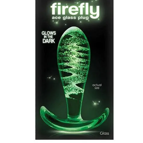 ICICLES Fire Fly | Fire & Ice |  Glass Butt Plug | Glows In The Dark | Gift Box
