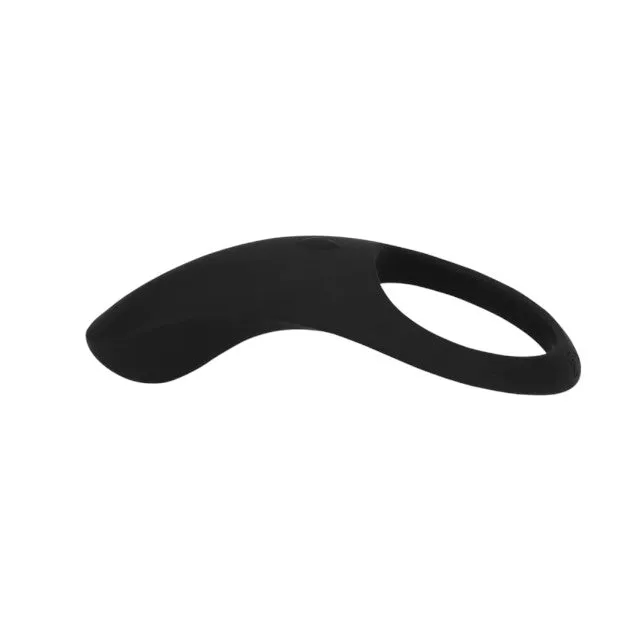 Inel vibrator pentru penis LOVELINE Pointed Cock Ring. 10 funcții de vibrație. din silicon moale. culoare negru