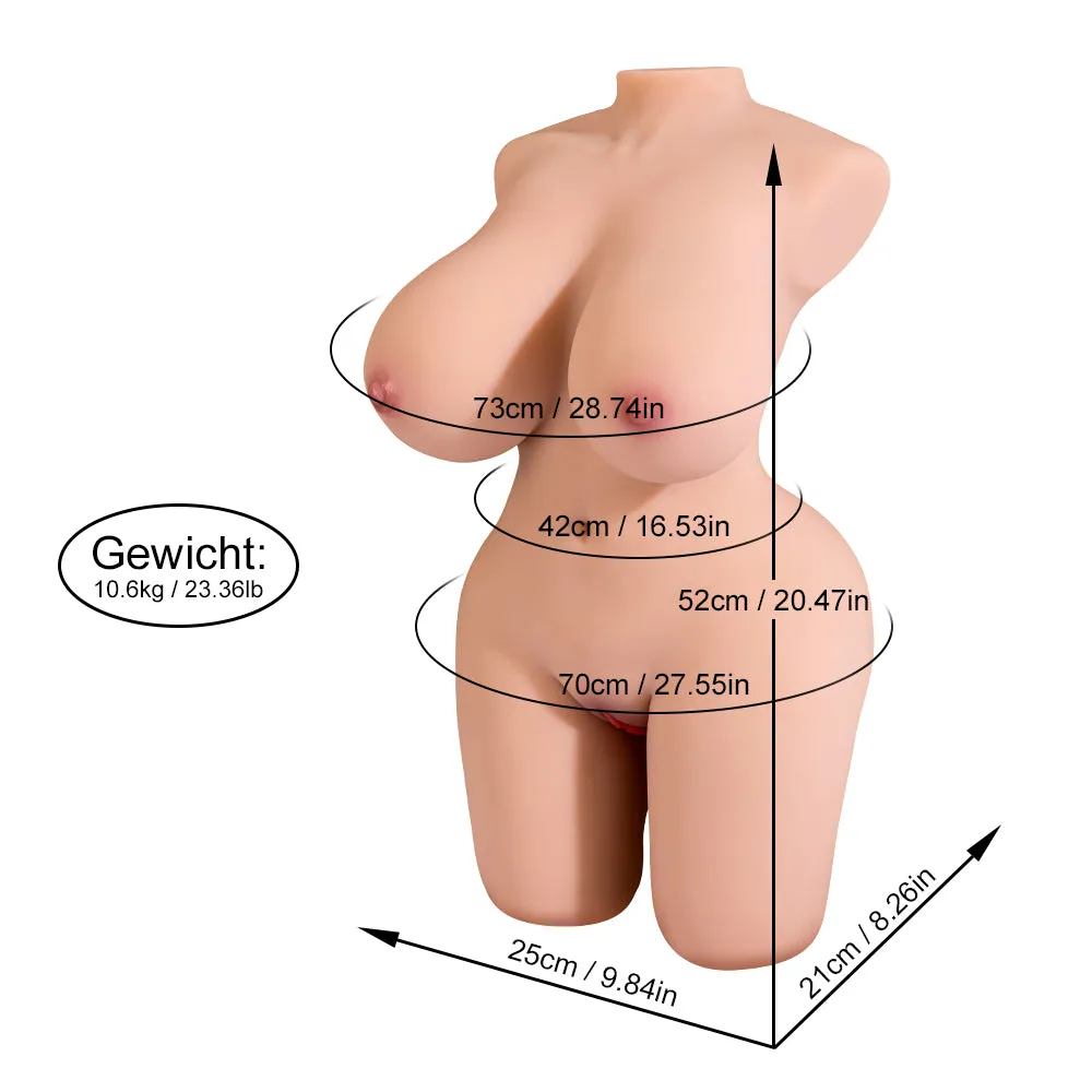 Jara(For EU Customers): 23.36lb Adult Sex Toy Torso for Men