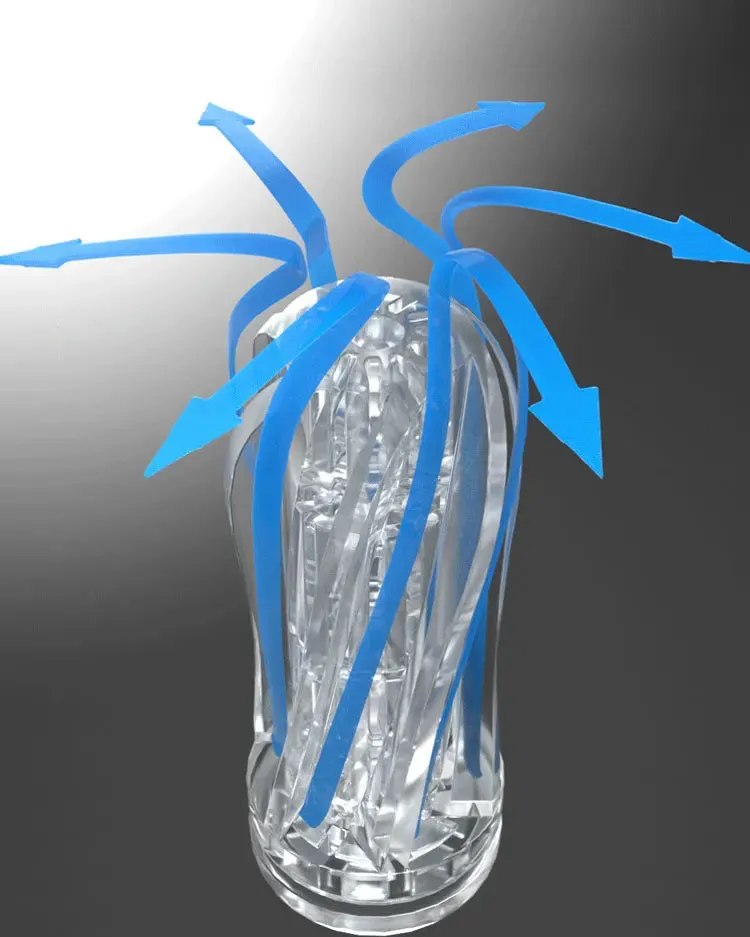 Jelly Pocket Pussy Mens Masturbation Cup - Vacuum Male Masturbator Penis Blowjob Sex Toy