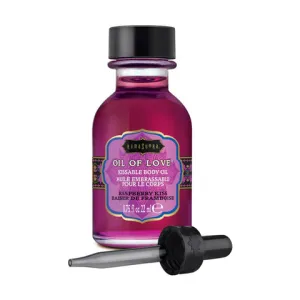 Kama Sutra Raspberry Kiss Kissable Foreplay Oil Of Love .75 oz