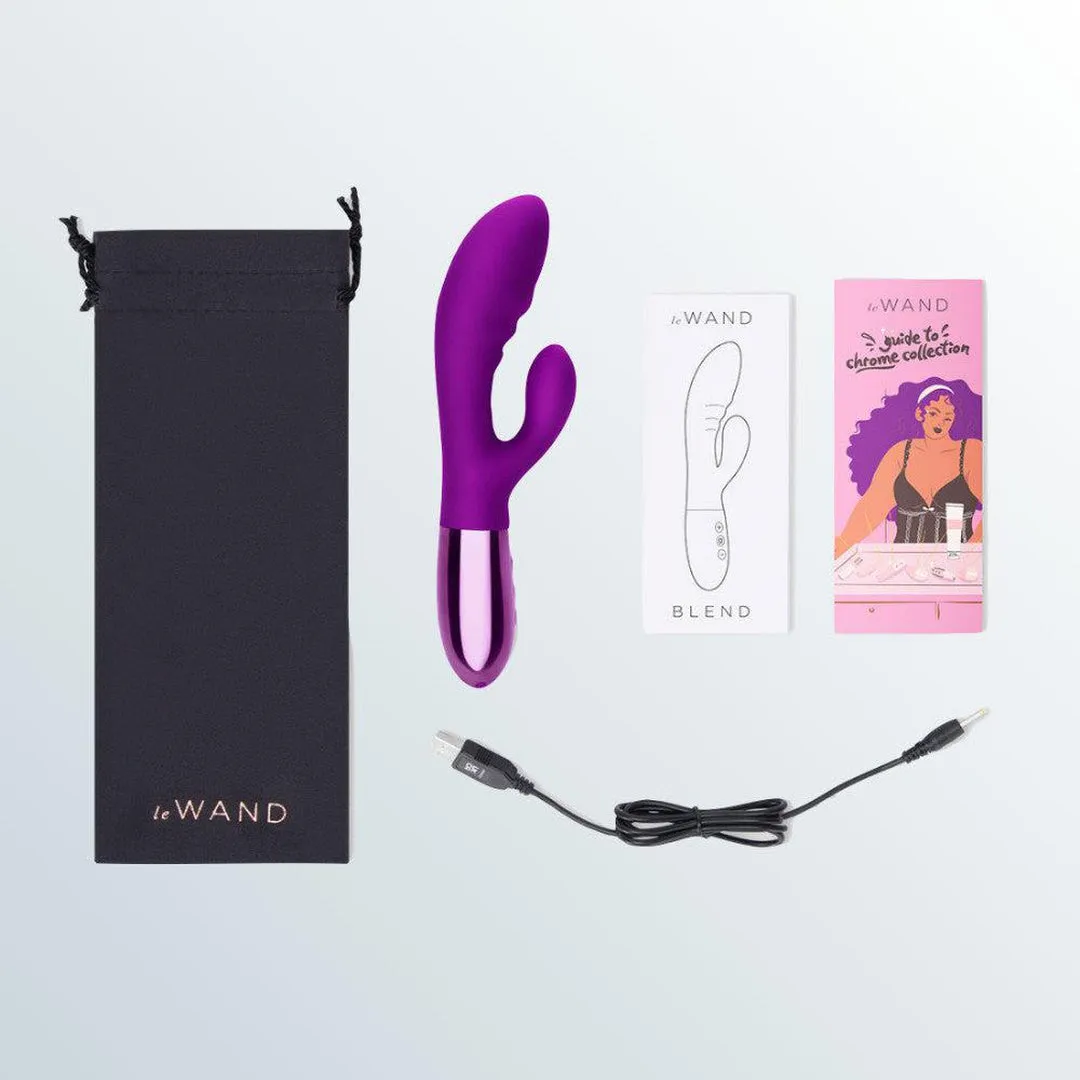 Le Wand Blend Dual-Motor Rabbit Vibrator - Dark Cherry