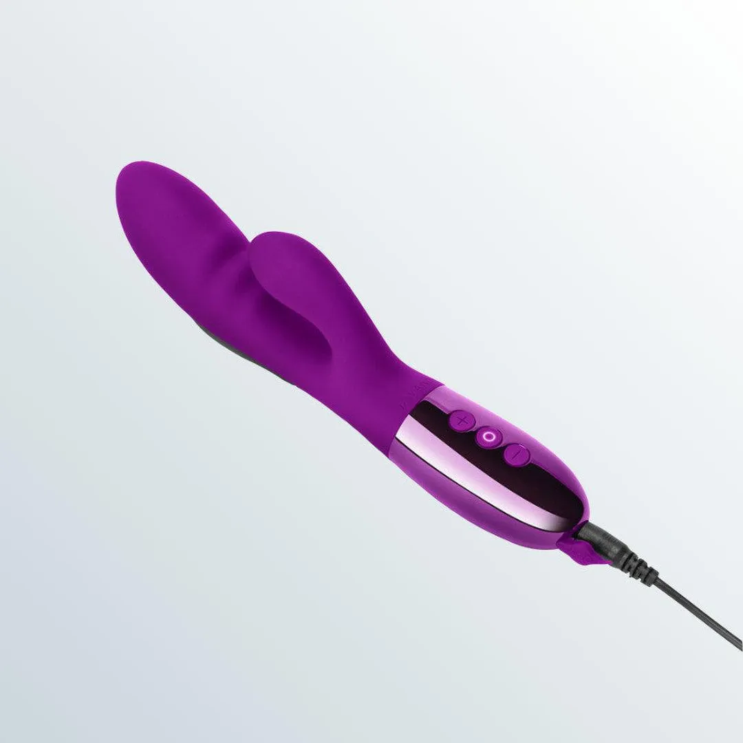 Le Wand Blend Dual-Motor Rabbit Vibrator - Dark Cherry