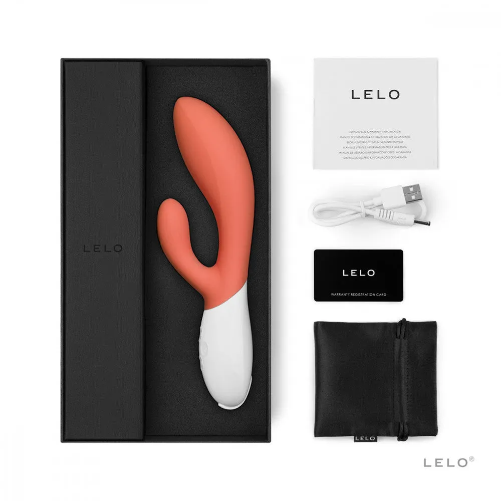 LELO Ina 3 Powerful G-Spot Rabbit Vibrator- Coral