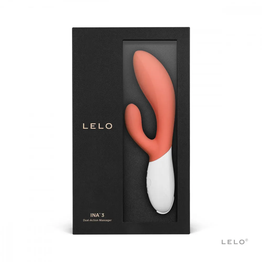 LELO Ina 3 Powerful G-Spot Rabbit Vibrator- Coral